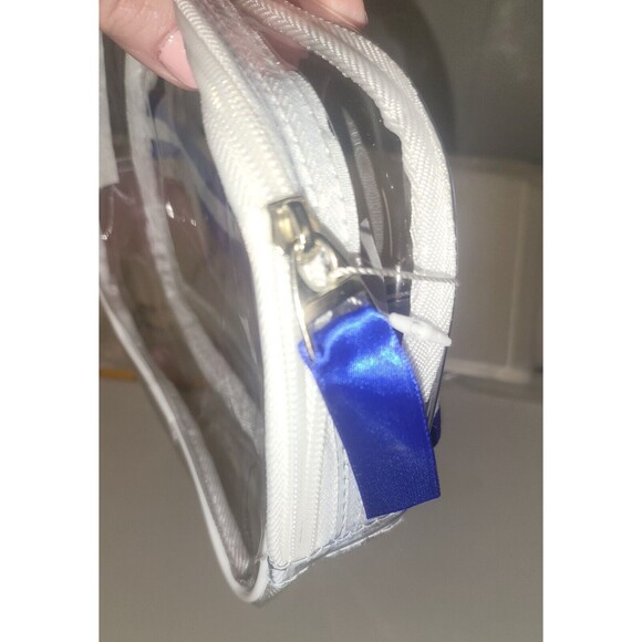 Vivitar Game Day Waist Pouch, Clear w/ Blue Adjustable Strap - Picture 3 of 4